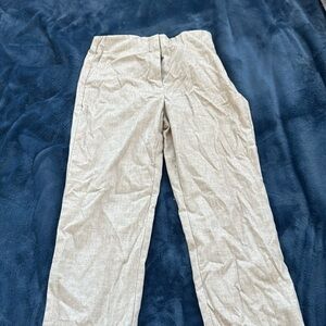 Loft High Waist Slack pants in Tan Size 2